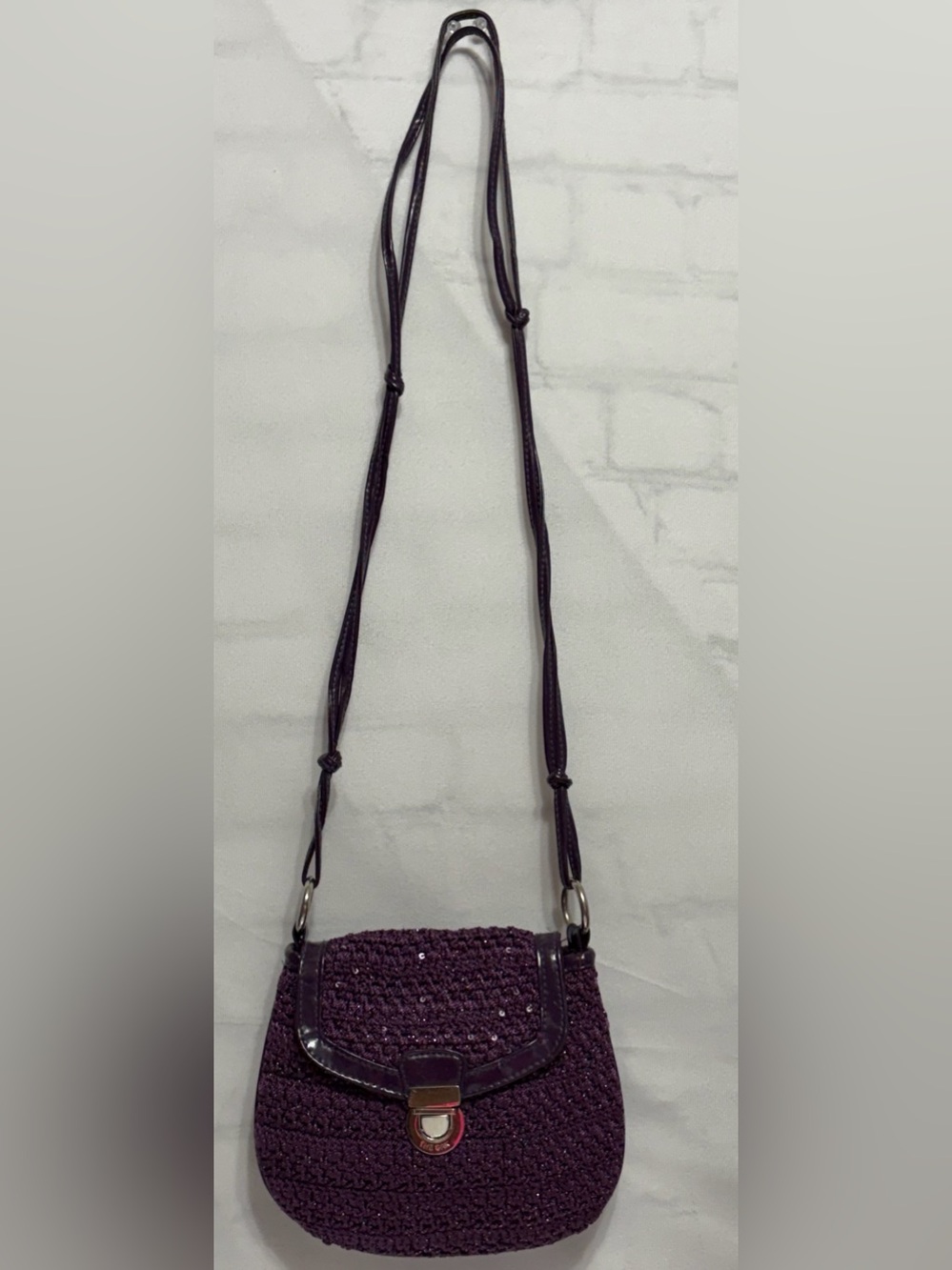 The Sak Purple Crossbody Phone Case with Adjustable Strap